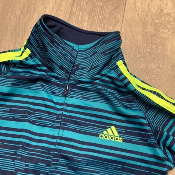 Kids Adidas Full Zip Track Jacket - Picture 2 of 6